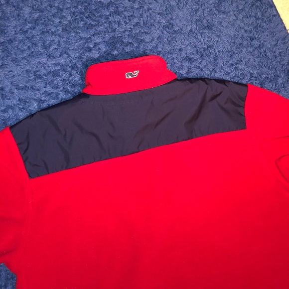 Men’s Vineyard Vines Red Quarter-Zip - Picture 5 of 6